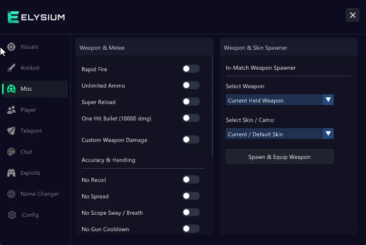 Hood Warfare 2 cheat menu – misc