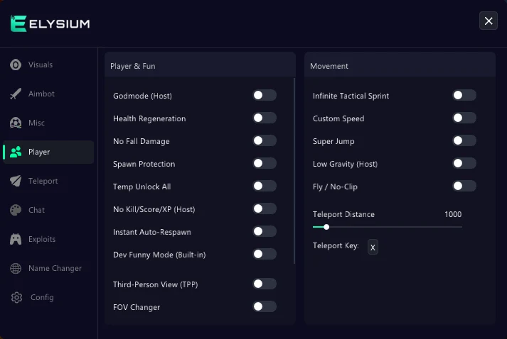 Hood Warfare 2 cheat menu – player